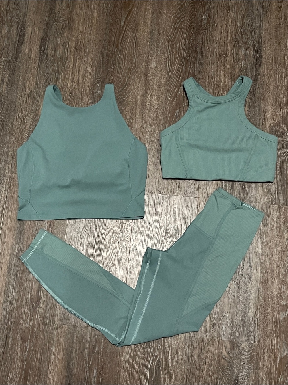 EUC Lululemon Matching Align Tidewater Teal Bundle. Size Tops 8/Bottom 6